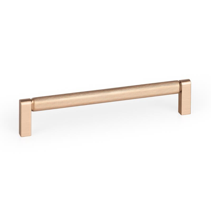 Handle BROOKLYN V0676 brushed brass cava 160 mm.