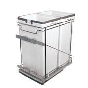 Poubelle coulissante Vibo Kombi 18 po. 100L 2 bacs gris