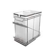 Pull-out waste bin Vibo Kombi 18 in. 100L 2 bins grey