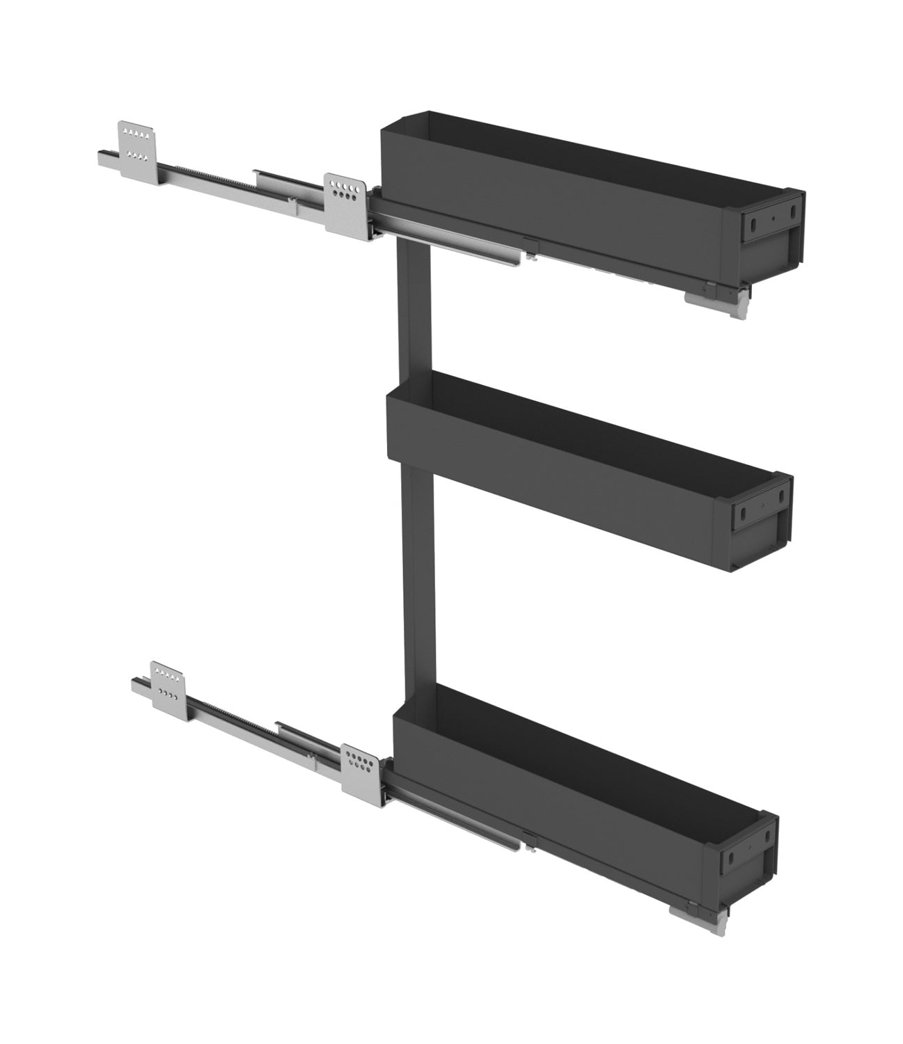 Sige 8'' narrow pull-out 3 baskets, anthracite