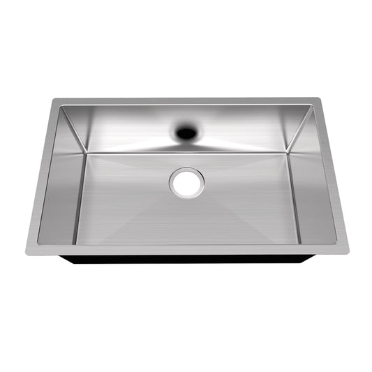 Stainless steel handmade sink 30x18x10 in.  (762 x 457 x 254 mm)