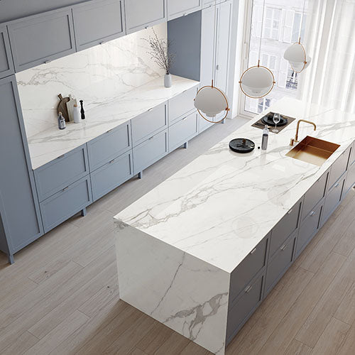 Porcelain Slab Teracanto - Statuario Bianco 2cm 126x62 in.