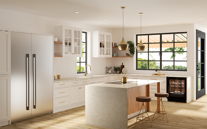Countertop Quartz 2cm - 3cm LXHA Allegro 63 x 126 in.