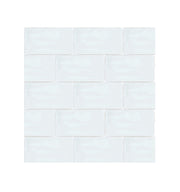 Ceramic Tile Rectangle White Glossy 3x6 in 10.50 SF Box 3x6 in