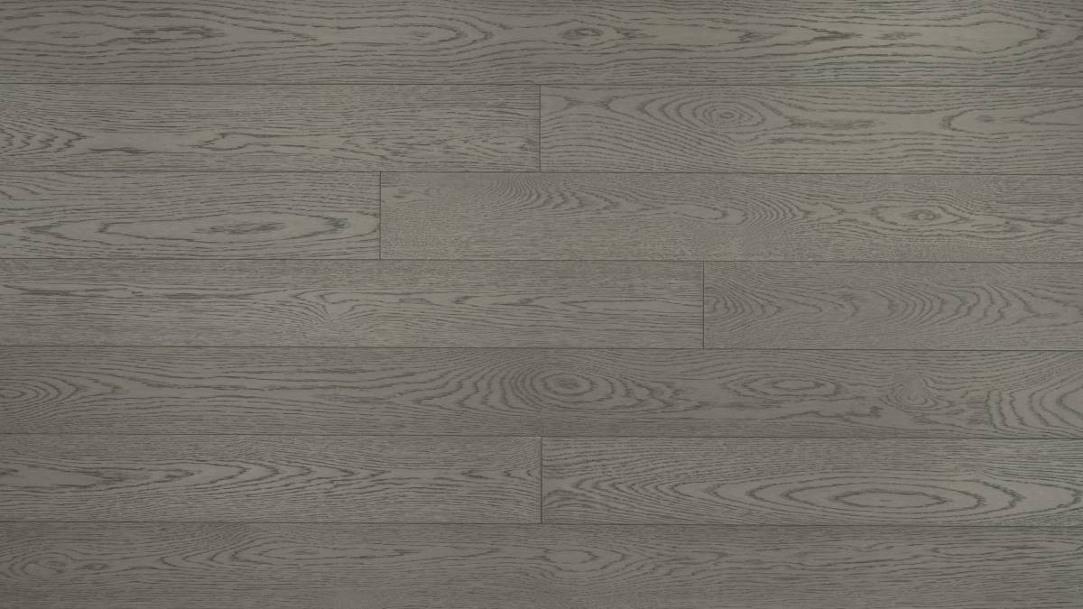 Engineered Hardwood Flooring American Oak 5 in Collection Smoke Grey Click