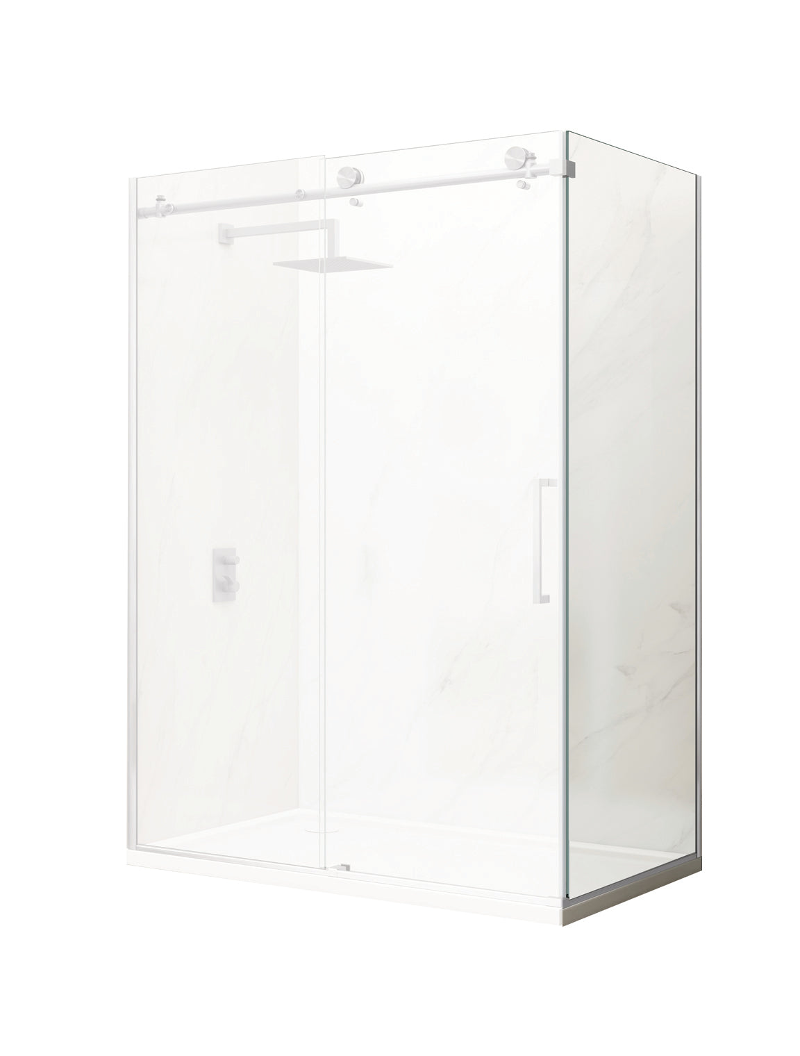 Side Panel W36 x H78 in. Round Tub