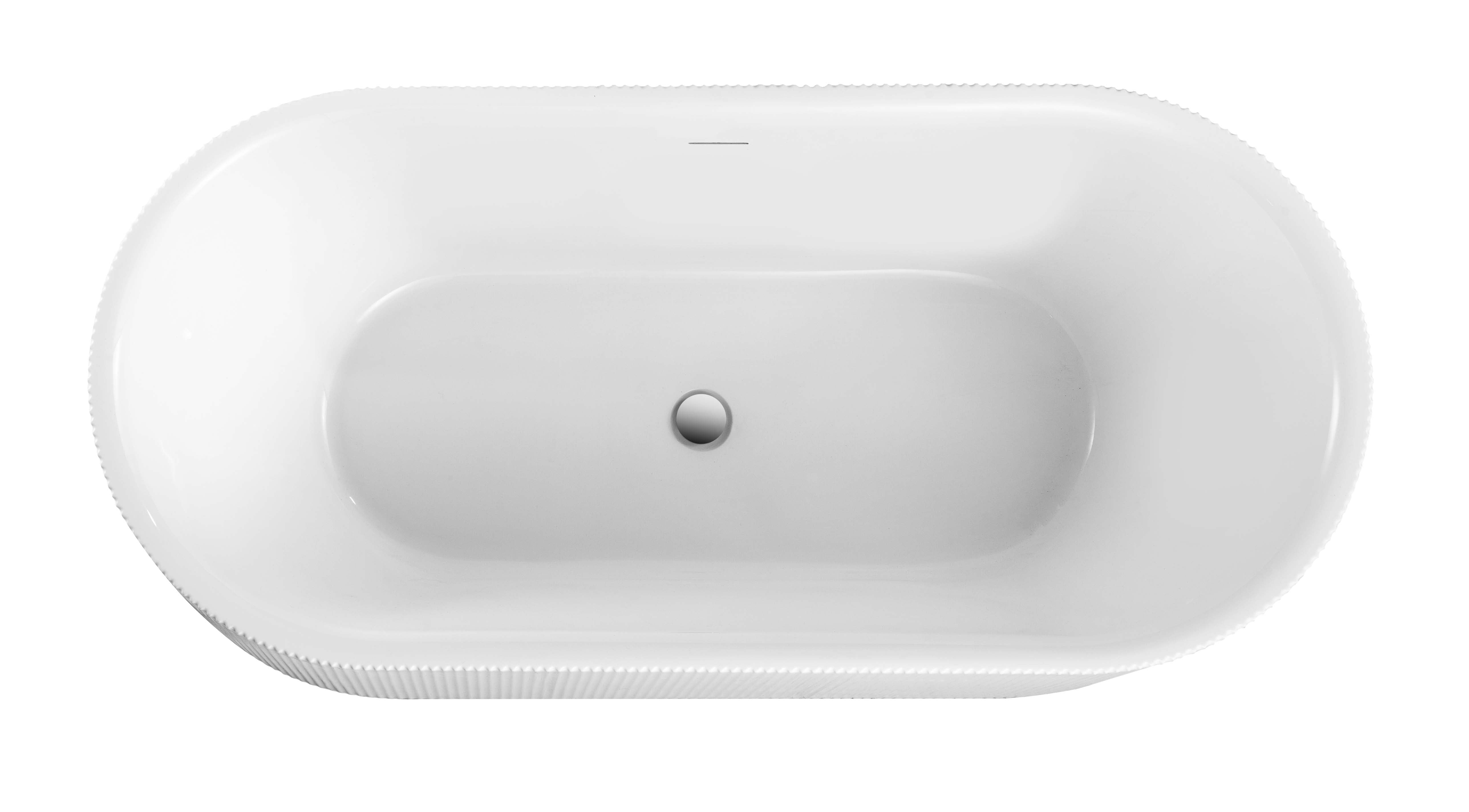 Baignoire autoportante blanc Zebra 67 pouces