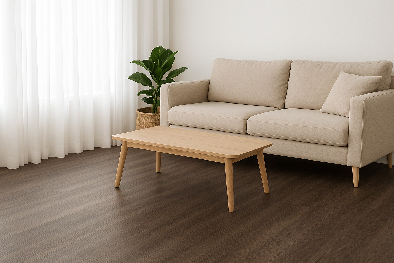 Revêtement de sol vinyle membrane 8mm  Euro Oak, boîte de 22,64 pi²