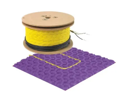 Système de câble chauffant pour plancher chauffant 3,7 watts - 3.7CWC-240V-240 270 pi²
