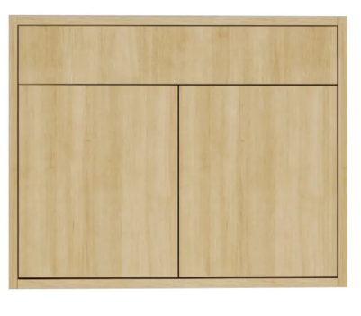 Natural Beauty Vanity 20 in. Suspended 2 Doors with Countertop