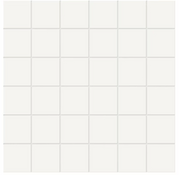 Carreaux de porcelaine Soho Canvas blanc émaillé mat mosaïque 2x2 po, boîte de 9,90 pi²