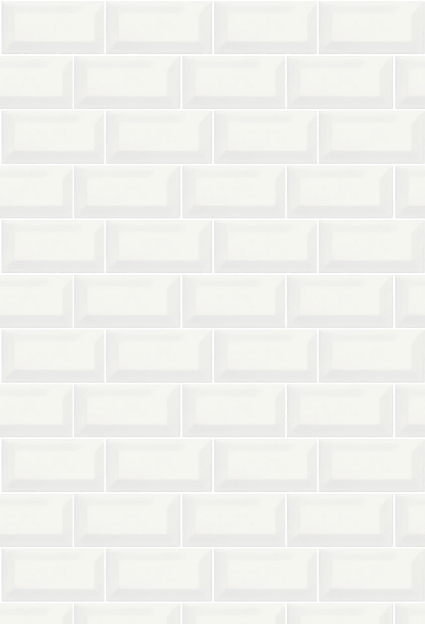 Ceramic Tile Soho Canvas White Beveled Polished 3x6 in 10.66 SF Box