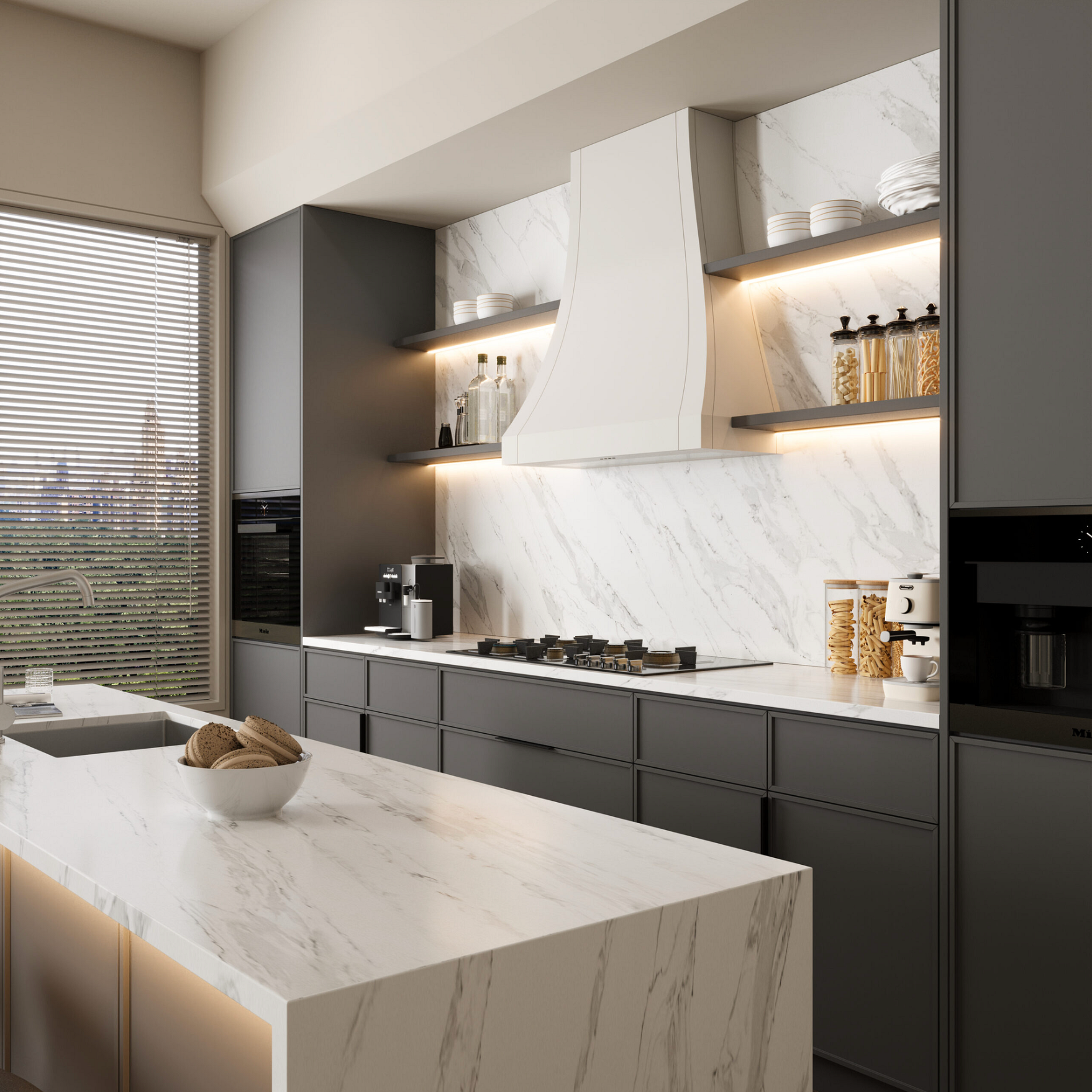 Comptoir Quartz 2cm - 3cm Quora Maxim Polie PC 63X130