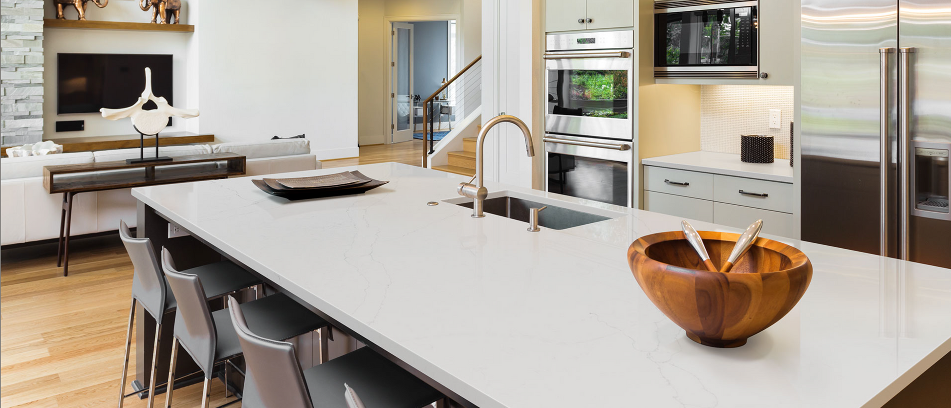 Countertop Quartz 2cm - 3cm Calacatta Alto MSI