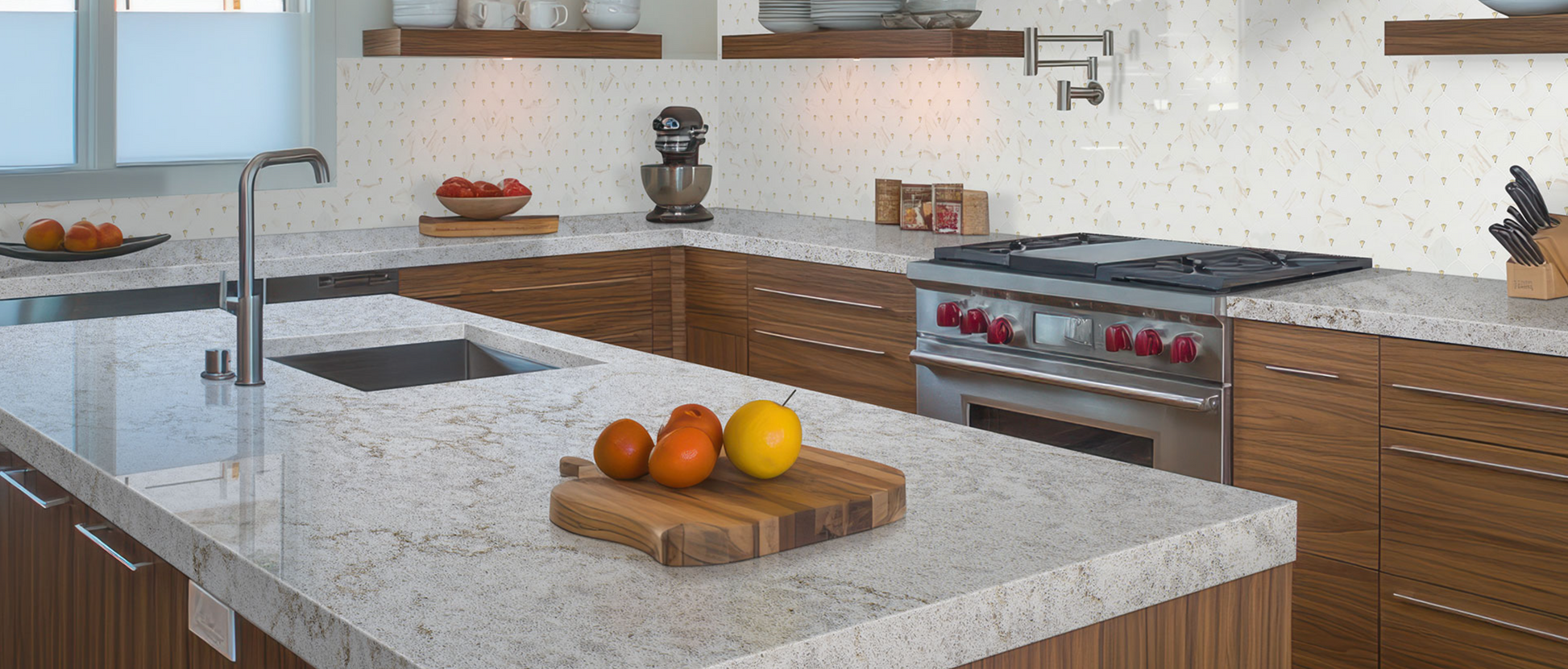 Countertop Quartz 2cm Gray Lagoon MSI