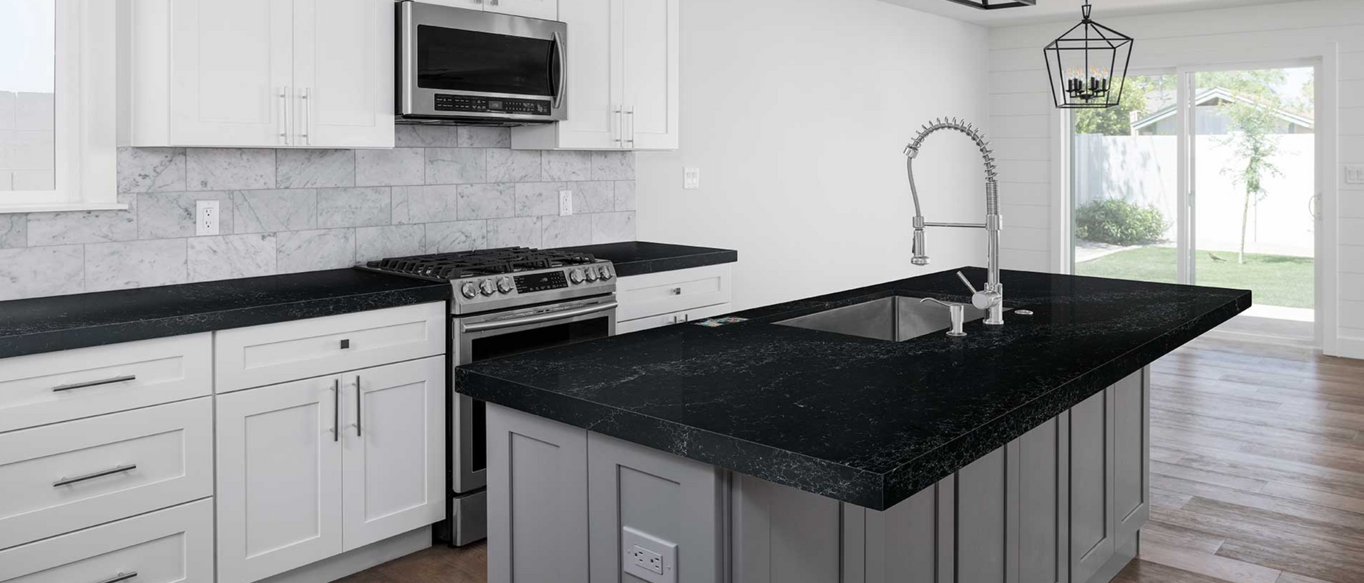 Countertop Quartz 2cm - 3cm Midnight Corvo MSI