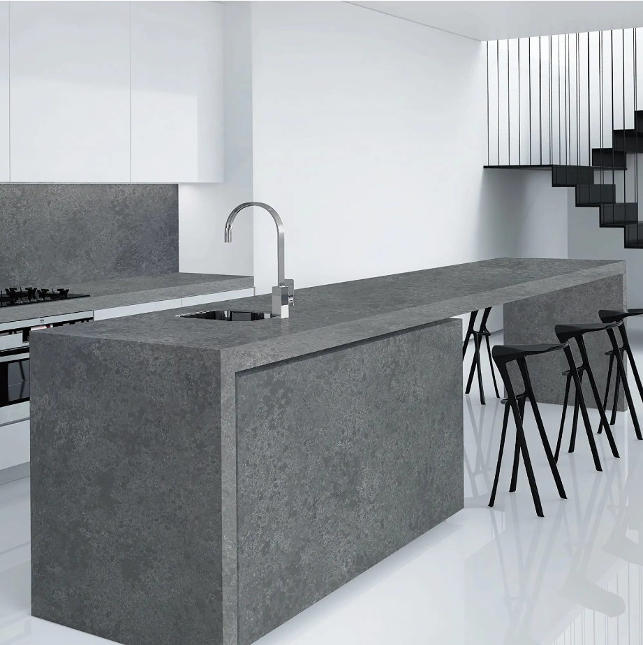 Countertop Quartz 2cm - 3cm TCE 4050 Deep Concrete 63x126 in.