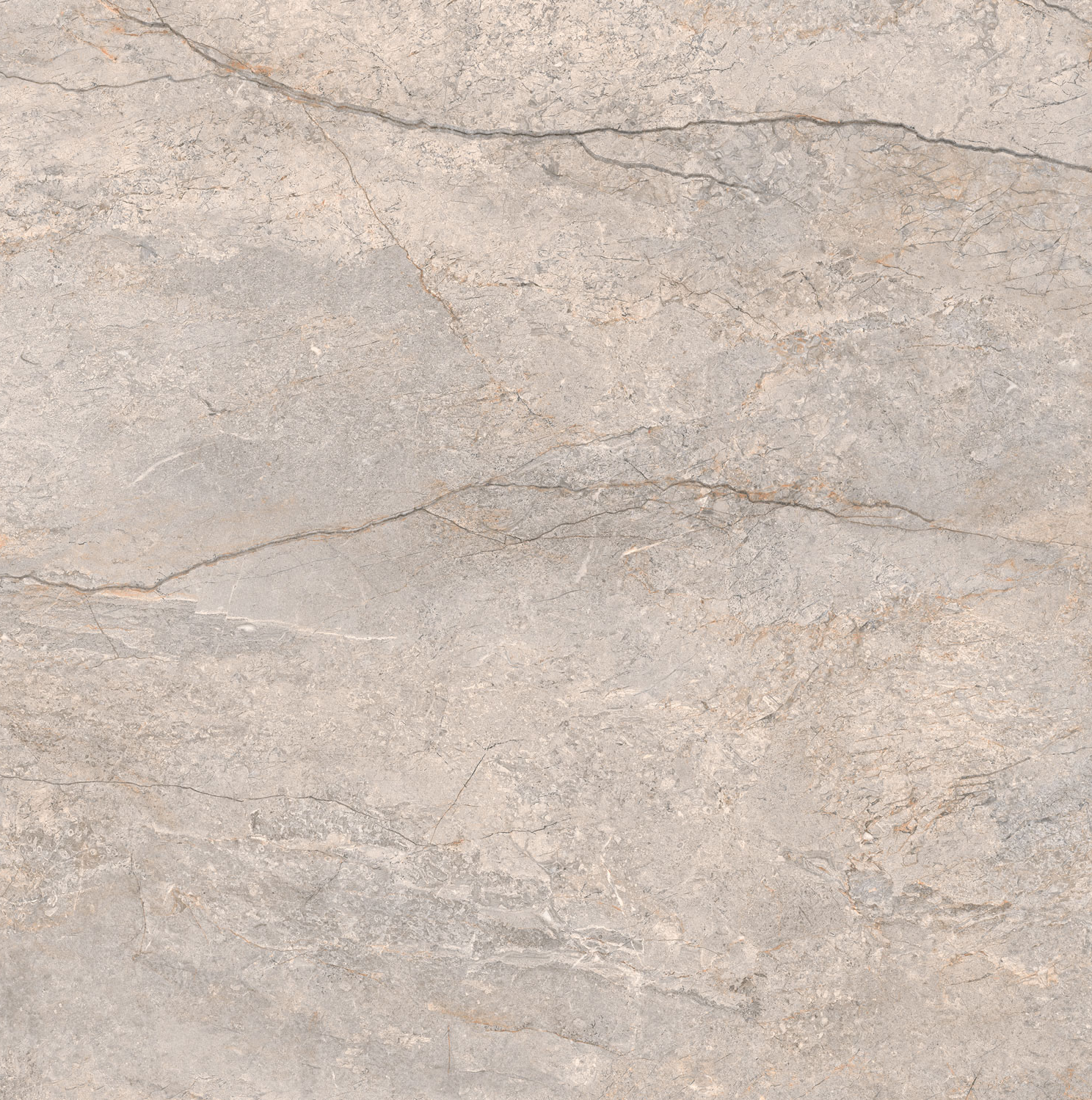 Porcelain Ceramic Tile - Pris. Breccia Collection available in 2 sizes, 2 colors and 1 finish. 40x40 in Greige Matte