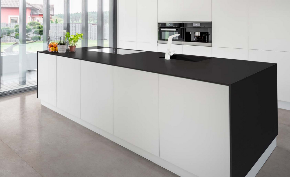 Porcelain Slab Techlam - Basic Black 12mm.