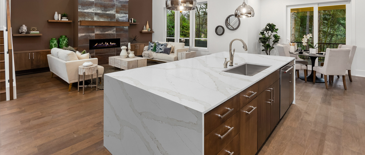 Countertop Quartz 2cm - 3m Calacatta Goa MSI.