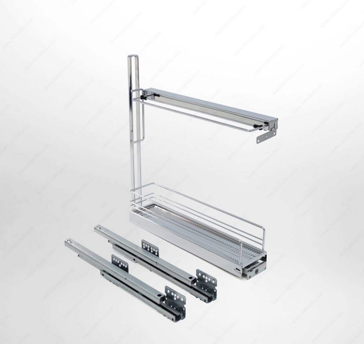 Sliding Basket with Plate Holder.