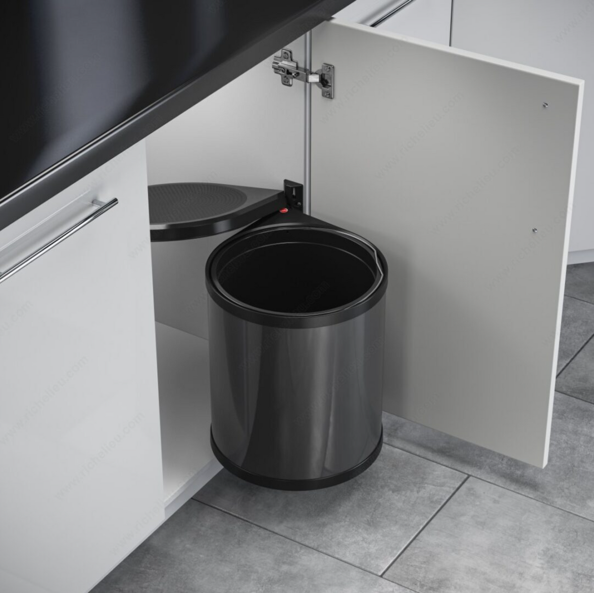 MONO Round Pivoting Plastic Wastebin.