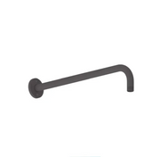 Shower arm wall mount 40cm [16"] Matte black.