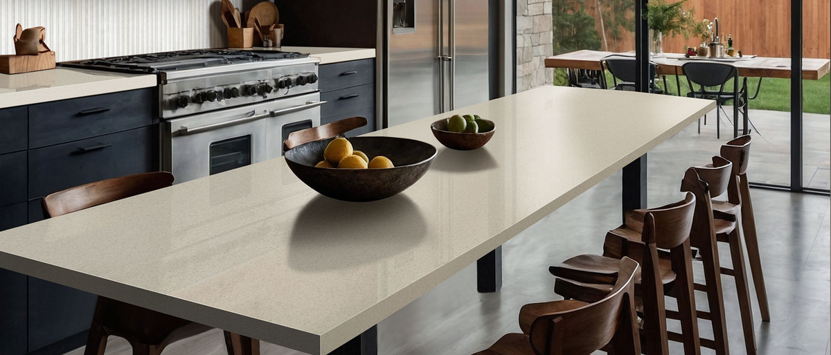 Countertop Quartz 2cm - 3cm Bayshore Sand 126x63 MSI.