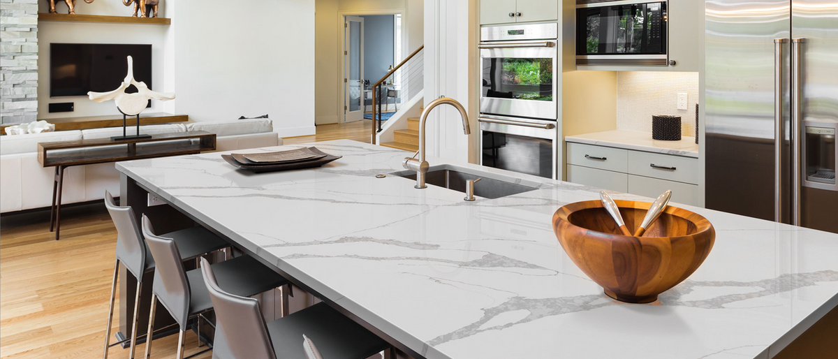 Countertop Quartz 2cm-3cm  Calacatta Leon 76x137 MSI.