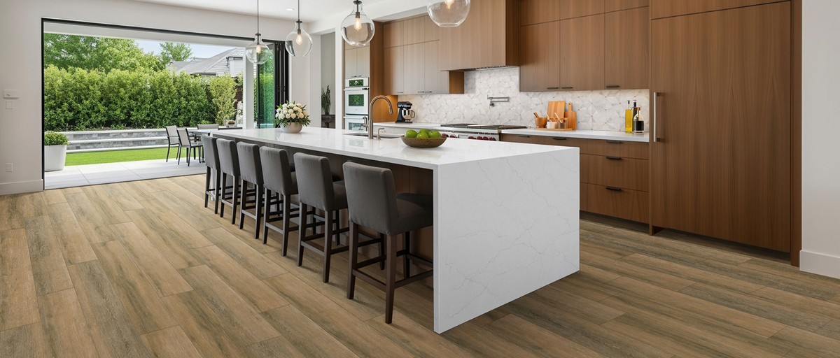 Countertop Quartz 2cm-3cm Calacatta Miraggio Duo 126x63 MSI.