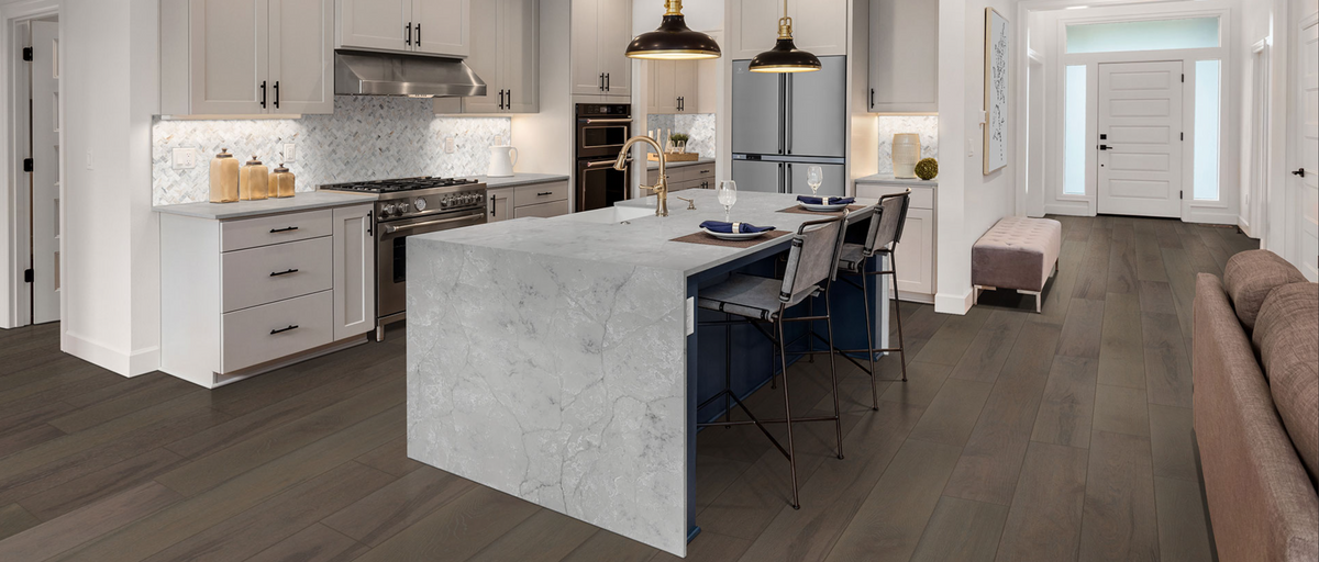Countertop Quartz 2cm - 3 cm Calacatta Versailles 127x64 MSI.