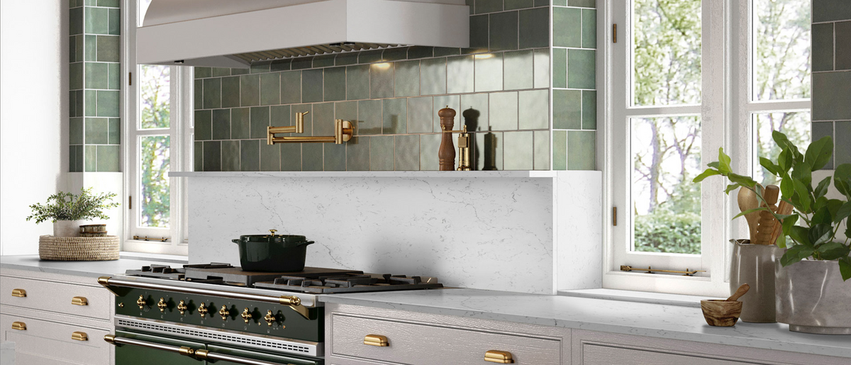 Countertop Quartz 2cm - 3cm Calacatta Lavasa 127x64 MSI.