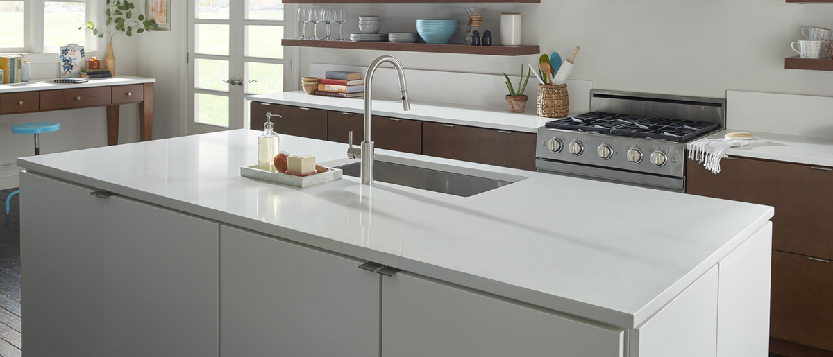 Countertop Quartz 2cm Arctic White 127x64 MSI.
