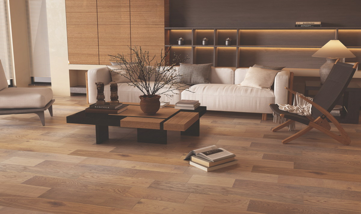 Engineered Hardwood Flooring Sunshine Europe White Oak Collection Cocoa Beach - Character.