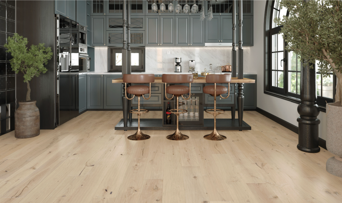 Engineered Hardwood Flooring Atelier Europe White Oak Collection - Carrara.