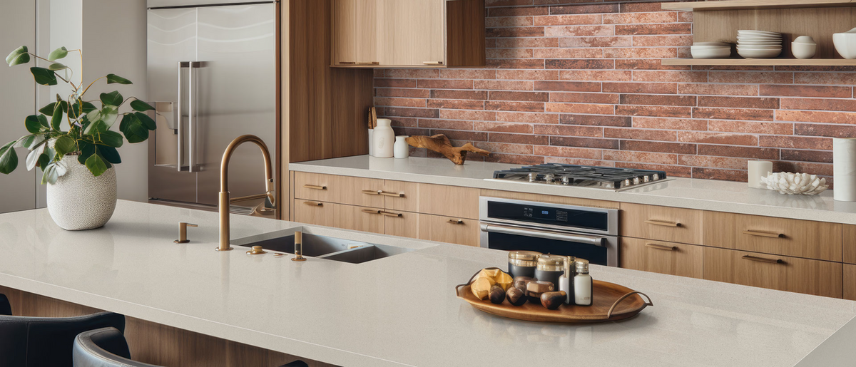 Countertop Quartz 2cm - 3 cm Aruca White 136x75 MSI.