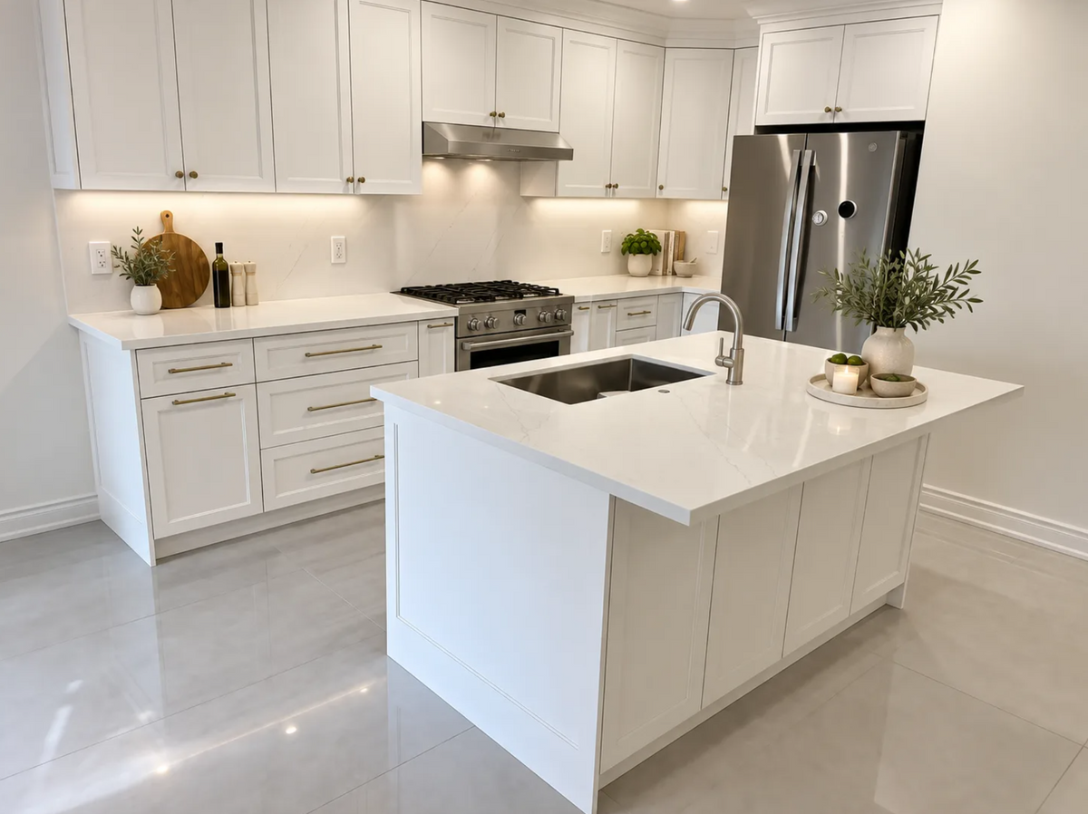 Countertop Quartz 2cm - Double 2cm, 4111, 126 x 63.