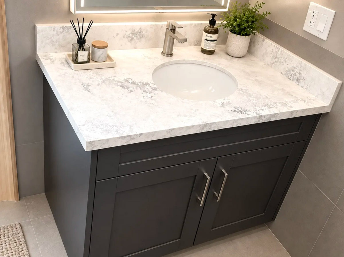 Countertop Quartz 2cm - Double 2cm, 9948, 126 x 63.