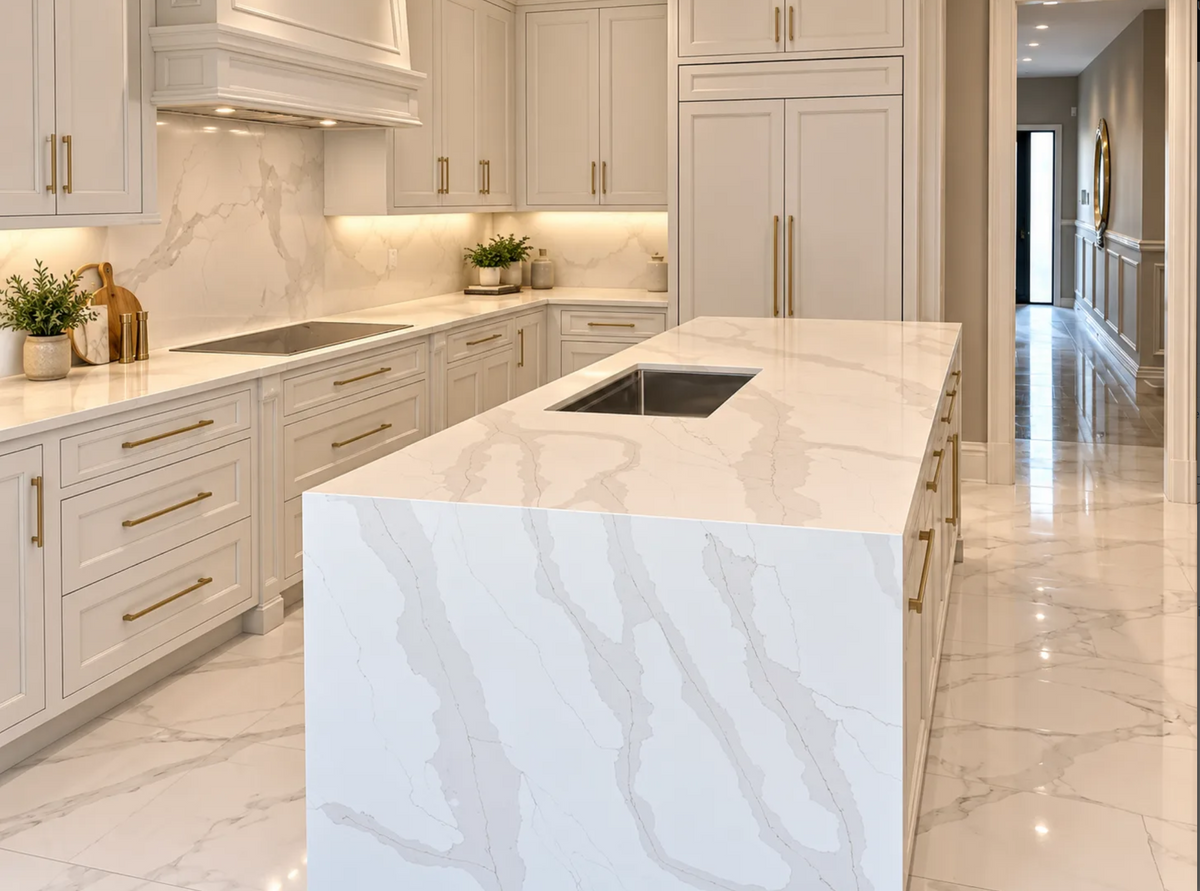 Countertop Quartz 2cm - Double 2cm, 9911 , 126 x 63.