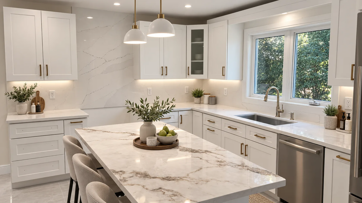 Countertop Quartz 2cm - Double 2cm, 6847, 126 x 63.