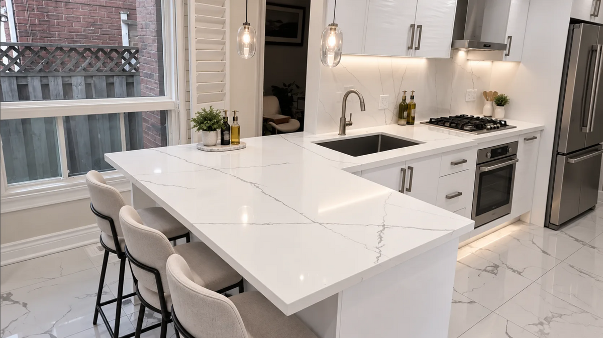 Countertop Quartz 2cm - Double 2cm, 7230, 126 x 63.