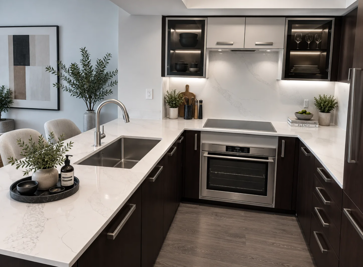 Countertop Quartz 2cm - Double 2cm, 8802, 126 x 63.