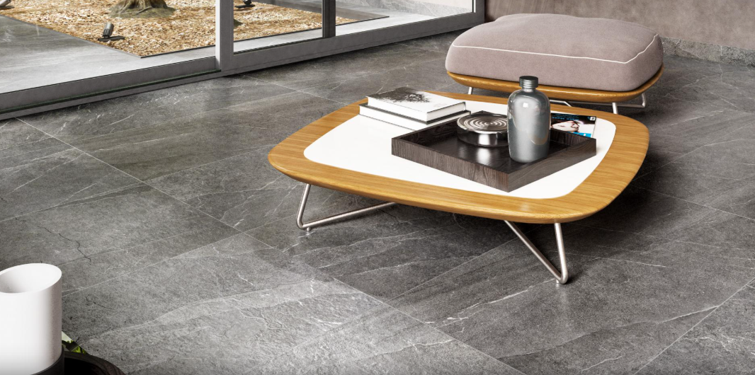 Cer./Por. Tuile Lavagna Pietra Di Grigio Mat 24x48 en boîte de 15,50 PC