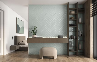 Carreaux de céramique Mayolica Turquesa polis 3x12 po, boîte de 6,35 pi²