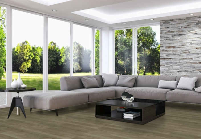 2,99 $ / PC- Boîte 30,10 PC- Plancher vinyle SPC 6 mm 59,84 x 9,06 x 0,24 po Couleur Gris