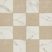 Calacatta Crema Chekered 24x24