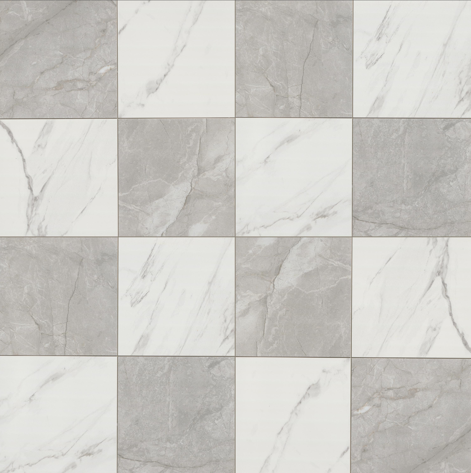 Calacatta Grigio Chekered 24x24