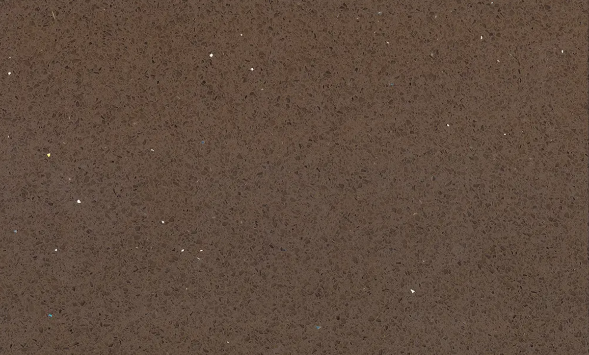 Countertop Quartz 2cm-3cm TCE 2025 Crystal Brown 63x126 in.