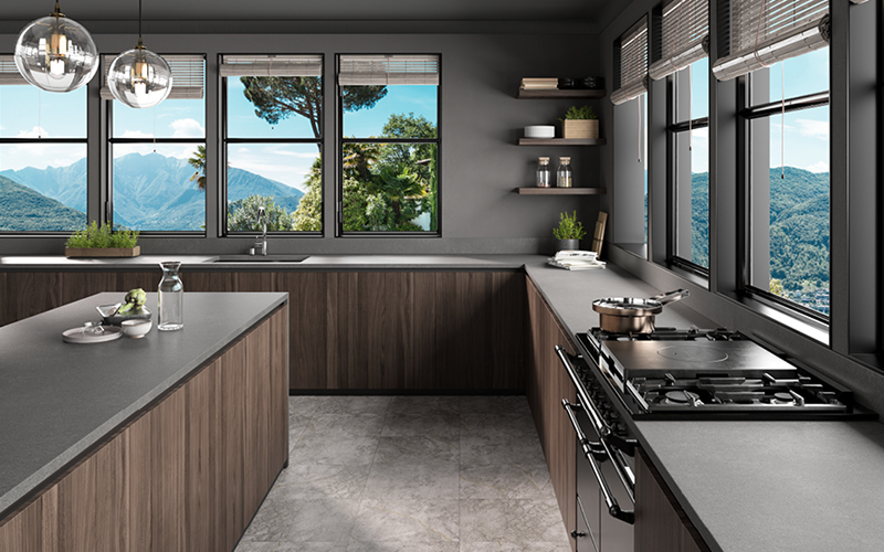 Quartz pour comptoir 2 cm - 3 cm LXHA SonoroB SF 63 x 130 po