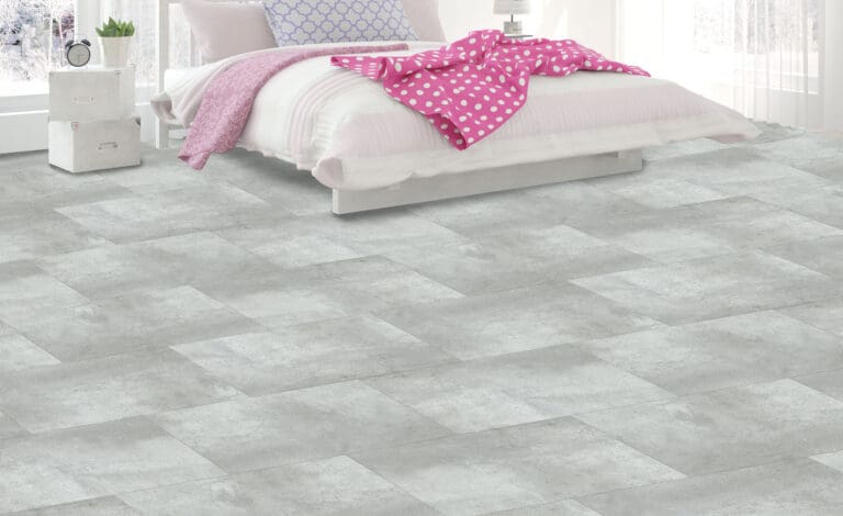 Revêtement de sol en vinyle de luxe 7 mm Capstone Click Champagne Marble, Carrara Cloud et Iron Concrete, boîte de 16,02 pi²